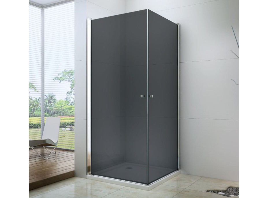 Sprchovací kút maxmax PRETORIA DUO 80x70 cm - GRAFIT