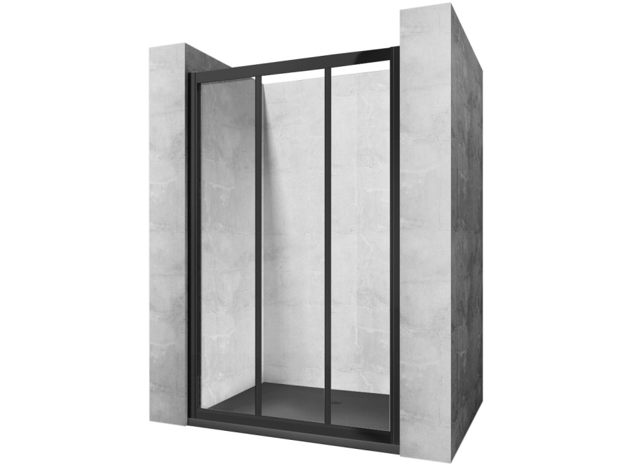 Sprchové dvere MAXMAX Rea ALEX 100 cm - čierne