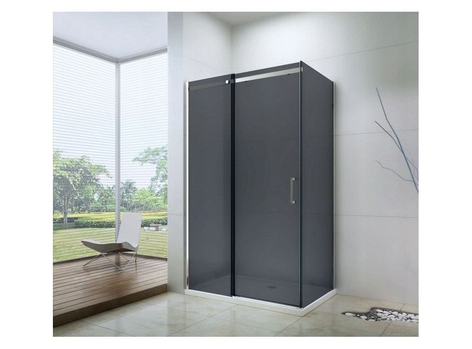 Sprchovací kút maxmax OMEGA 120x70 cm - GRAFIT