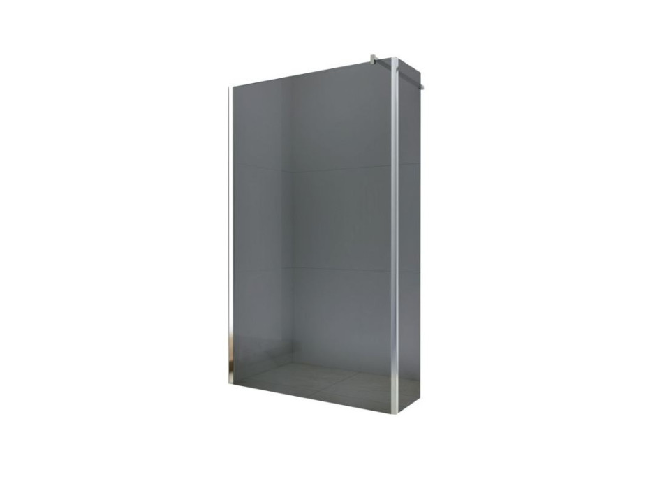Kúpeľňová pevná zástena maxmax WALK-IN PLUS 50 + 30 cm - GRAFIT