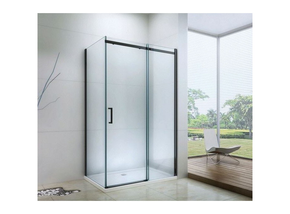Sprchovací kút maxmax OMEGA 160x80 cm - BLACK