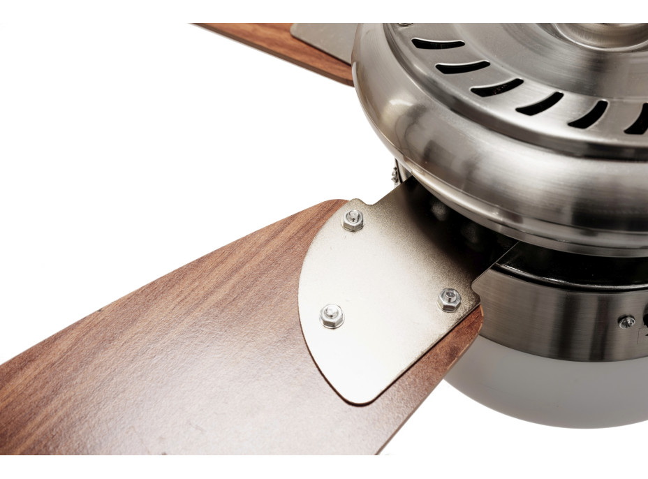 Stropné svietidlo s ventilátorom MODERN - 105 cm - strieborné