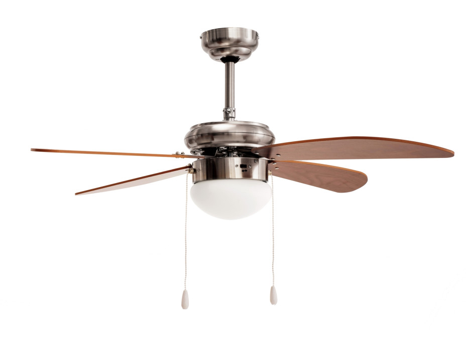 Stropné svietidlo s ventilátorom MODERN - 105 cm - strieborné
