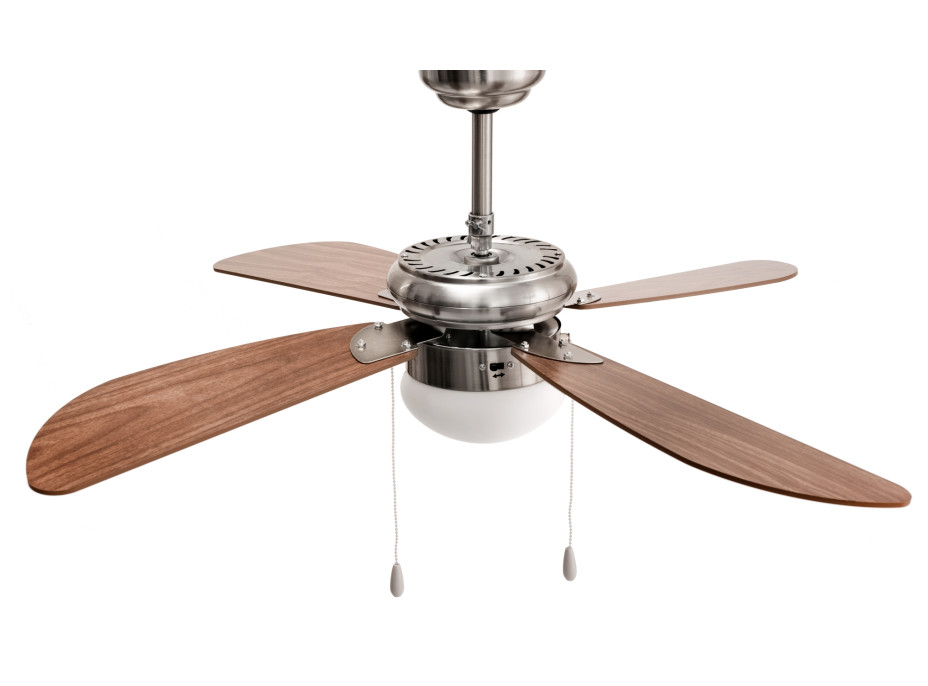 Stropné svietidlo s ventilátorom MODERN - 105 cm - strieborné