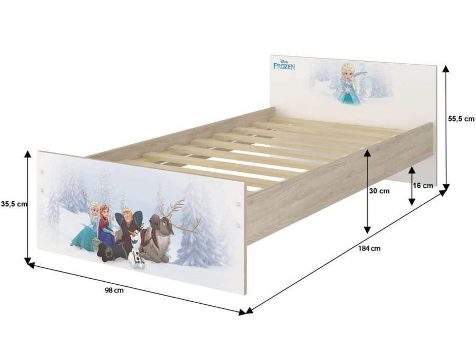 Detská posteľ MAX Disney - MICKEY ADVENTURES 180x90 cm