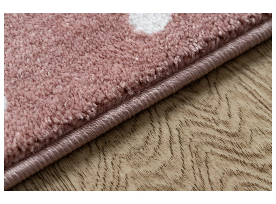 SKLADOM: Detský kusový koberec PETM Král králik - ružový - 200x290 cm