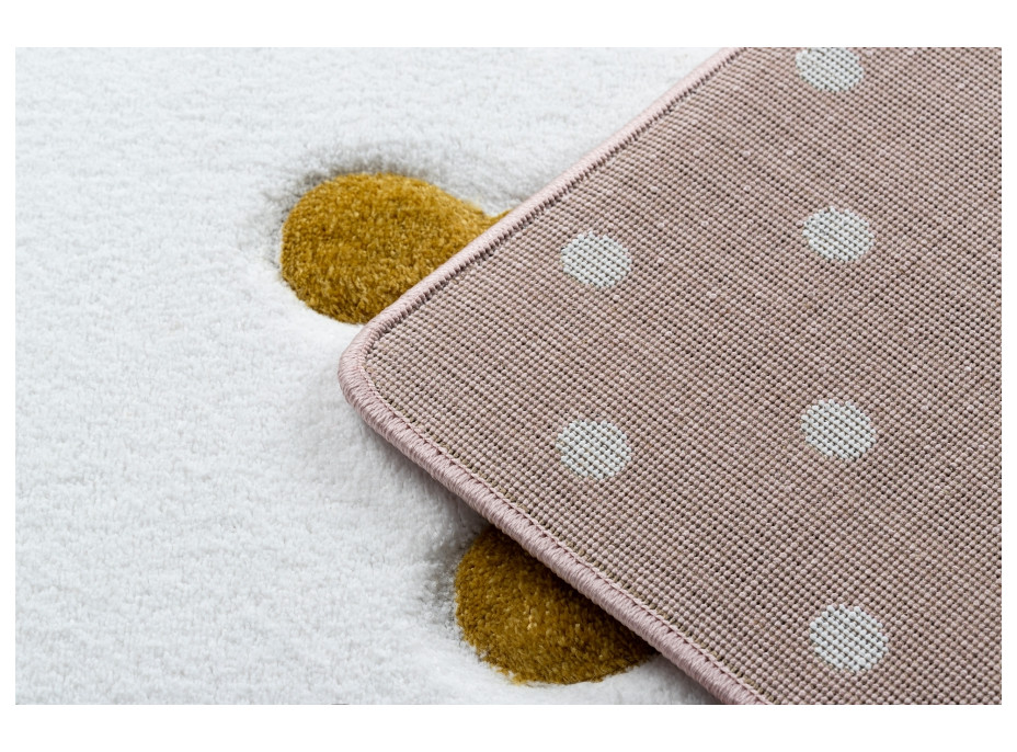 SKLADOM: Detský kusový koberec PETM Král králik - ružový - 200x290 cm