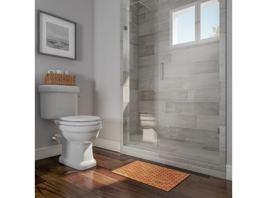 Kúpeľňová mozaiková bambusová predložka 40x60 cm