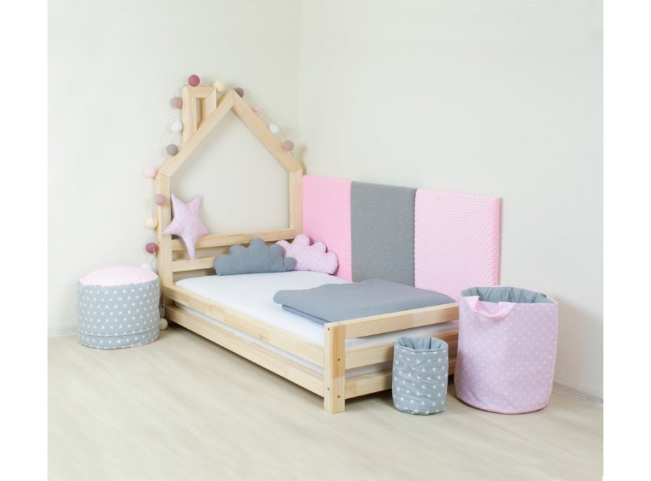 Detská dizajnová posteľ z masívu 160x80 cm DOMČEK 2