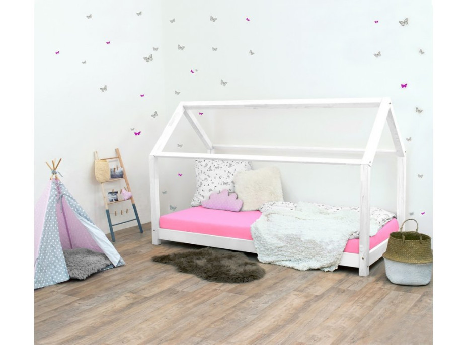 Detská Domčekové posteľ z masívu 160x70 cm TEREZA