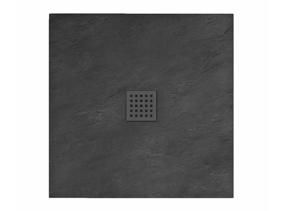 Sprchová vanička MAXMAX Rea ROCK 90x90 cm - čierna