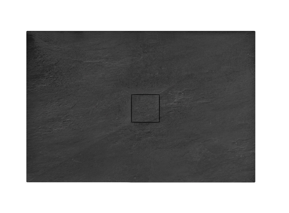 Sprchová kamenná vanička MAXMAX Rea STONE 80x120 cm - čierna