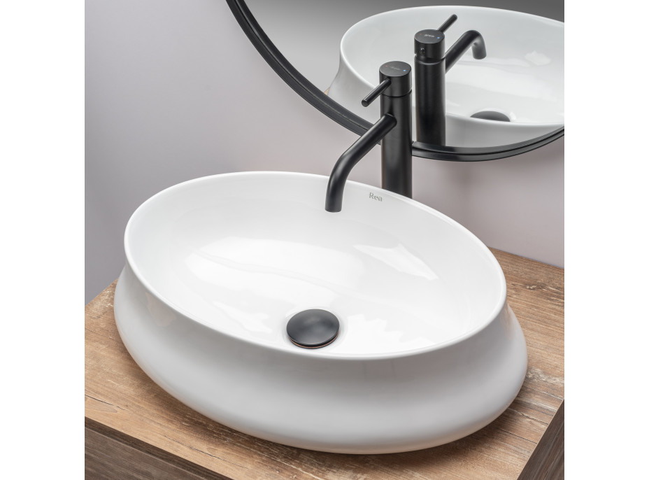 Keramické umývadlo MAXMAX Rea ANGELA - biele