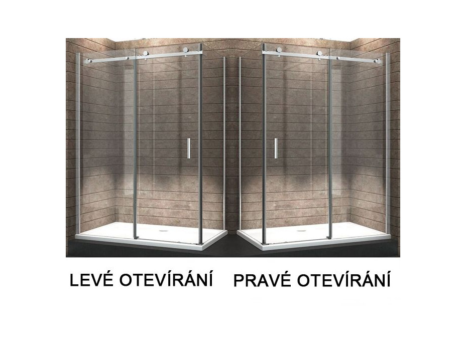 Sprchovací kút WHISTLER 80x120 cm