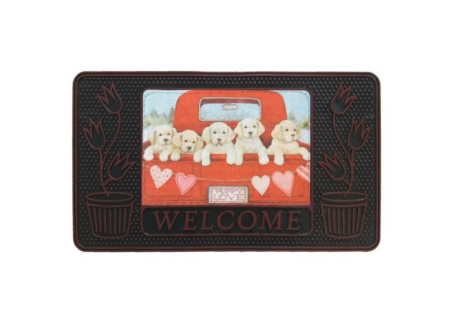 Rohožka "Welcome" - šteňatá - 40x70 cm