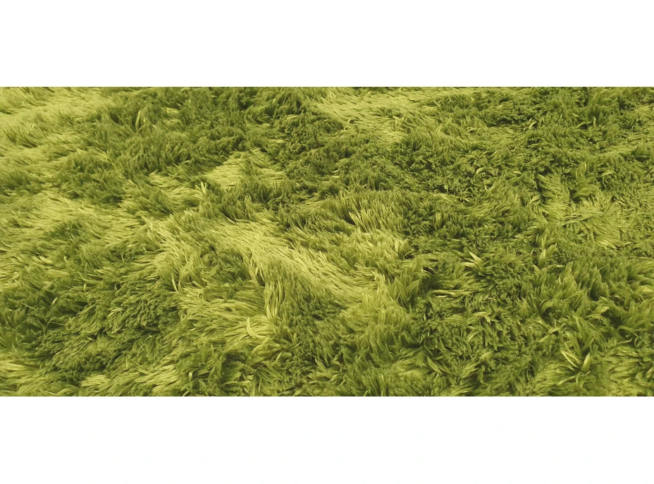 Plyšový detský koberec TMAVO ZELENÝ