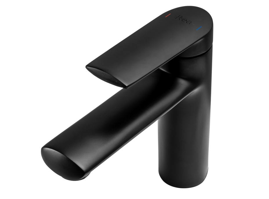 Umývadlová batéria MAXMAX Rea BUZZ nízka - čierna