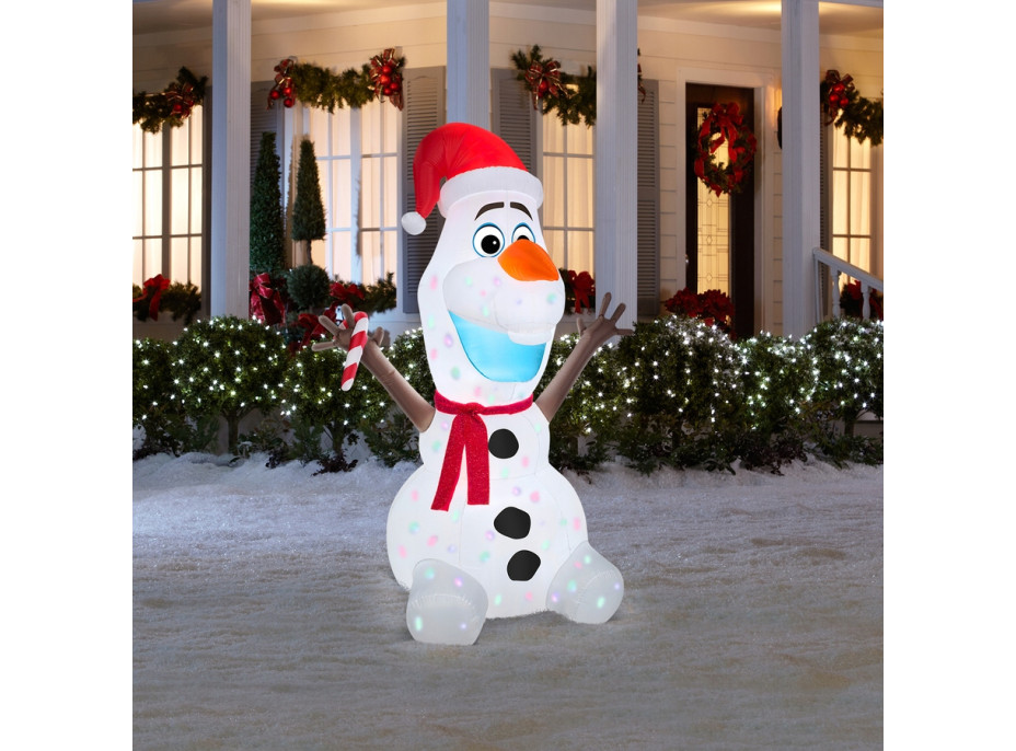 Vianočný nafukovacie snehuliakom 190 cm so zabudovaným LED projektorom