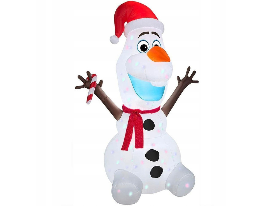 Vianočný nafukovacie snehuliakom 190 cm so zabudovaným LED projektorom