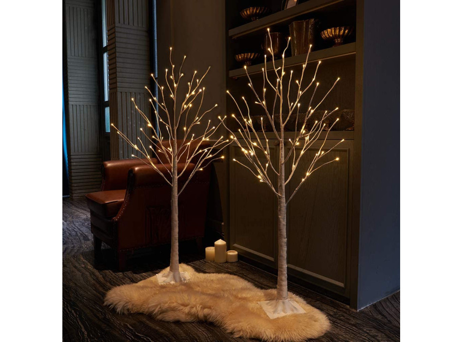 Vianočný LED brezový stromček - 150 cm - 72 LED