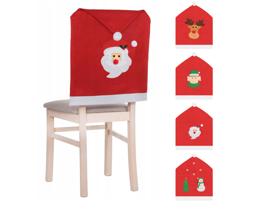 Vianočné návlek na stoličky - sada 4 kusov