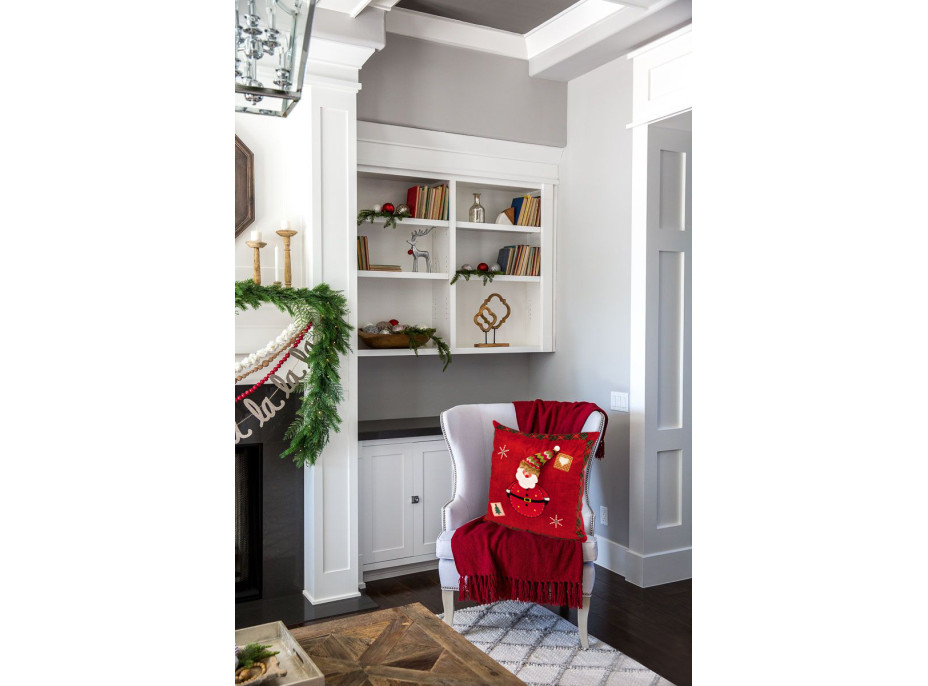 Vianočné obliečka na vankúš 45x45 cm - Santa