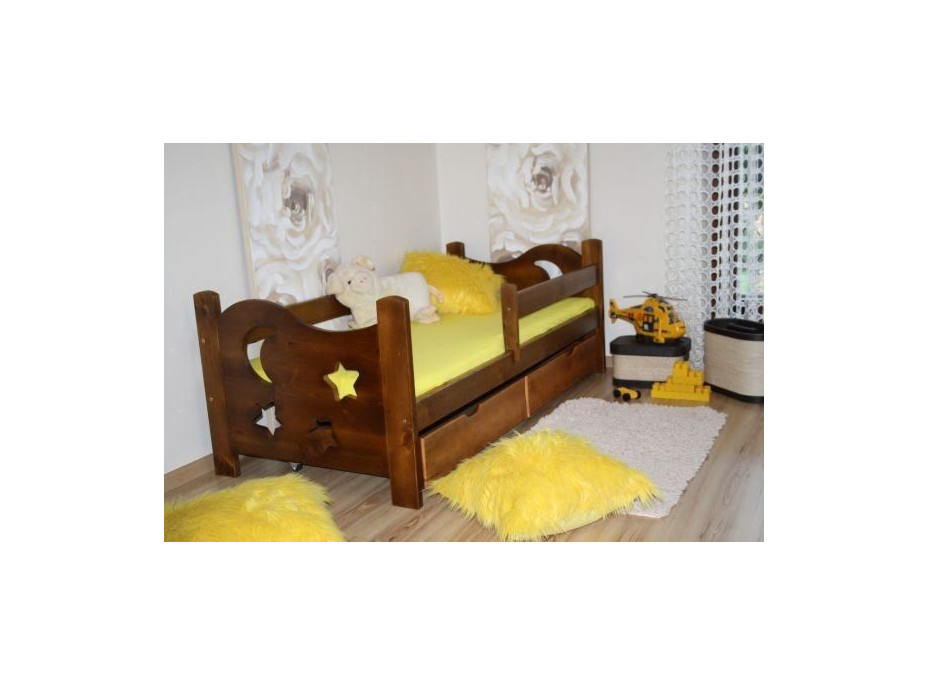 Detská posteľ z masívu 180x80cm bez šuplíku - DP021