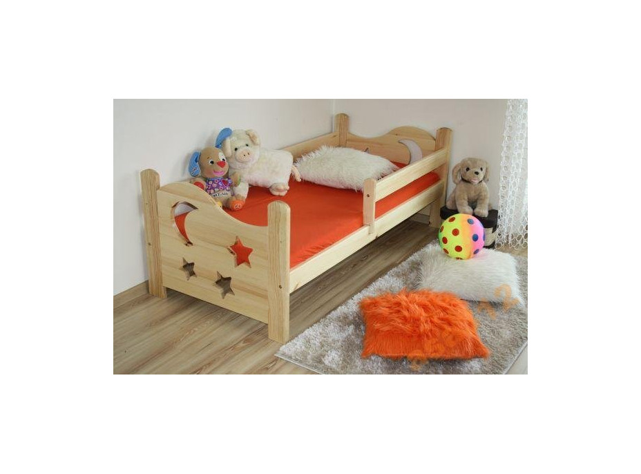 Detská posteľ z masívu 160x80cm bez šuplíku - DP021