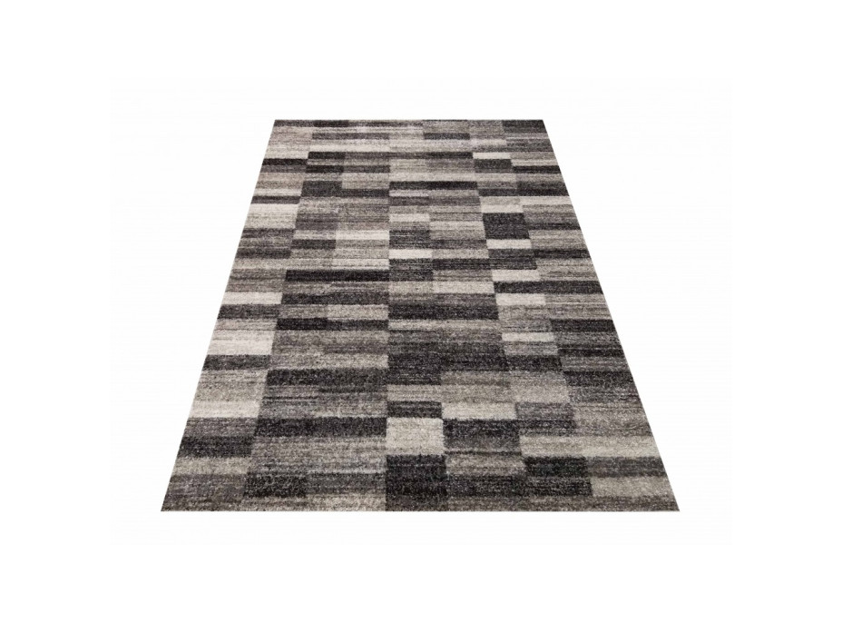 Kusový koberec PANNE pásiky - odtiene šedej