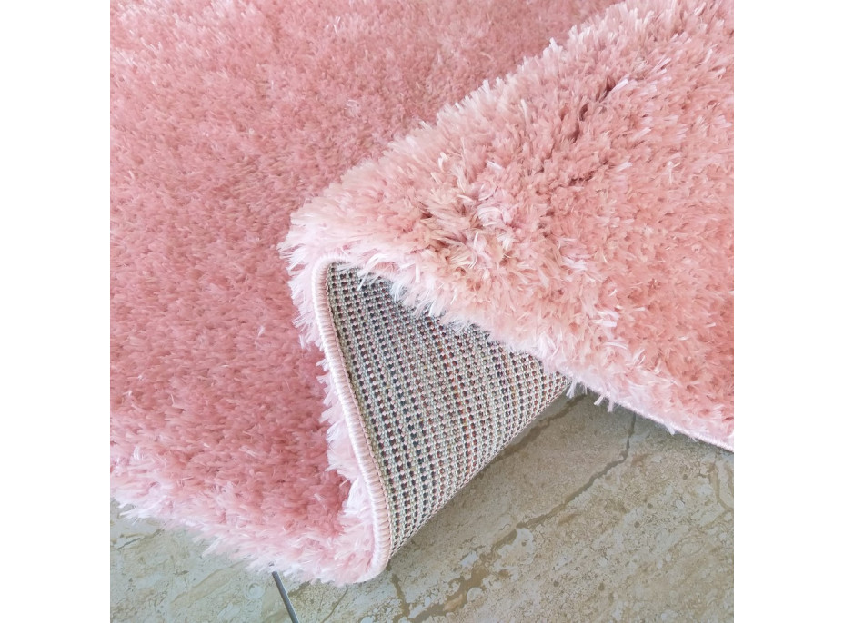 Moderný koberec SHAGGY MERRY - ružový