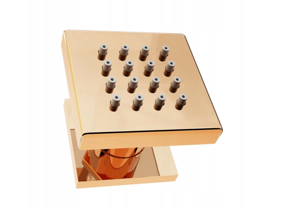 Bočná sprchová tryska MEXEN - hranatá - 50x50 mm - rose gold, 79360-60