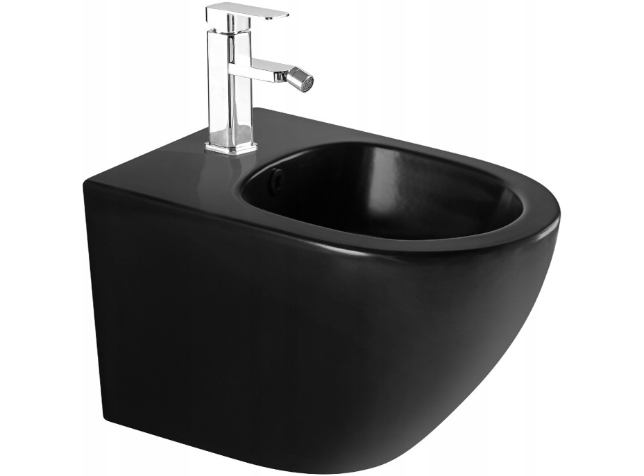 Závesný bidet MEXEN LENA 48 cm - čierny matný, 35224885