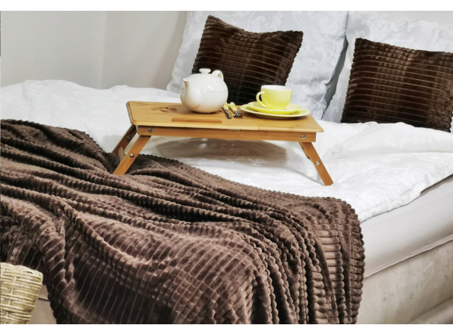 Deka prehoz LEO 150x200 cm - hnedá