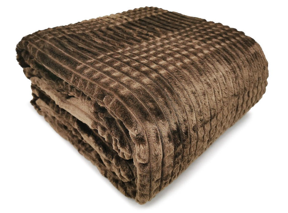 Deka prehoz LEO 150x200 cm - hnedá