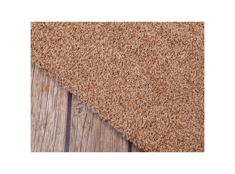 Kusový koberec SHAGGY WIKI - cappucino hnedý