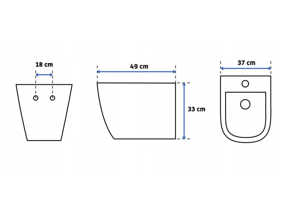Závesné WC MAXMAX Rea Carlo mini RIMLESS + Duroplast sedátko flat - biele / zlaté