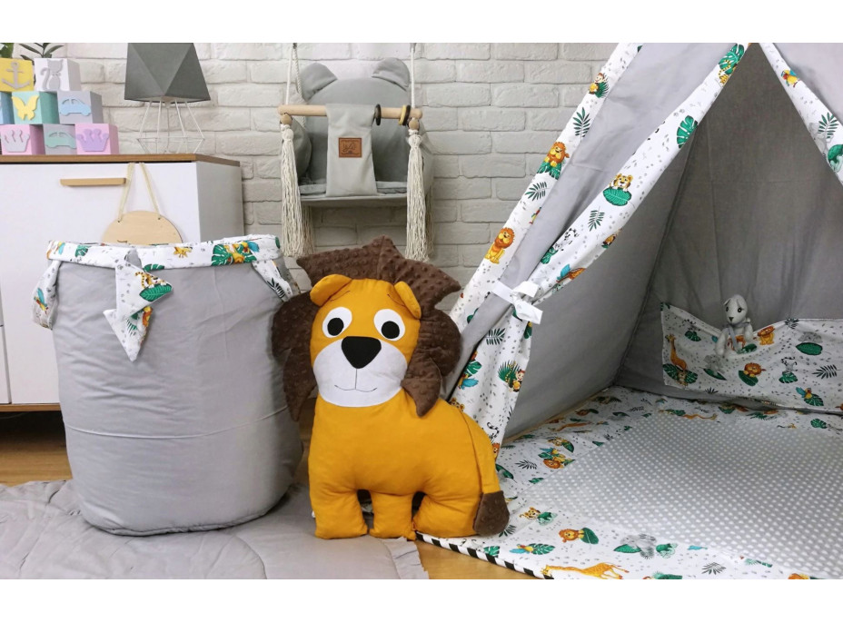 Detský stan teepee (típí) LUXURY s doplnkami - JUNGLE