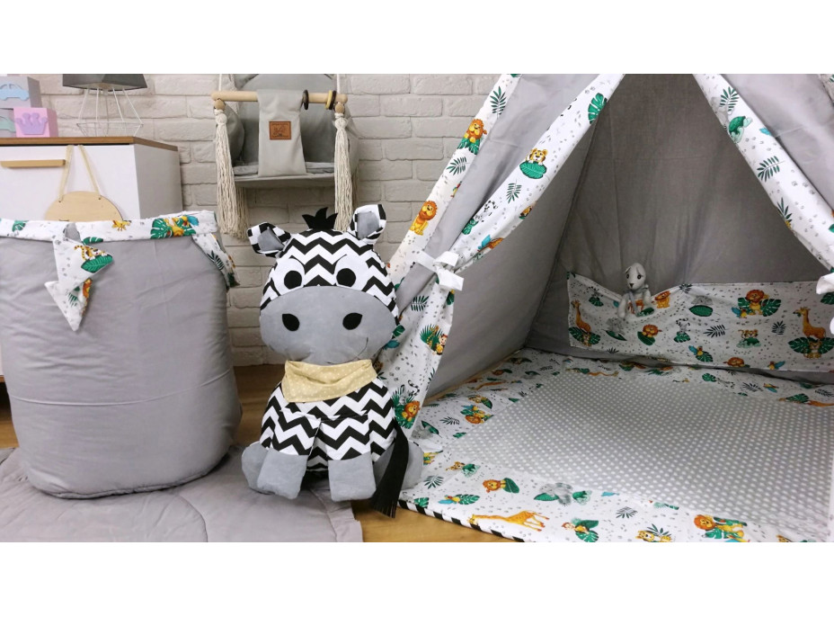 Detský stan teepee (típí) LUXURY s doplnkami - JUNGLE