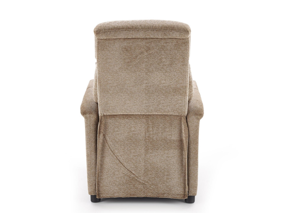 Polohovacie kreslo JURY - čalúnené - šedé