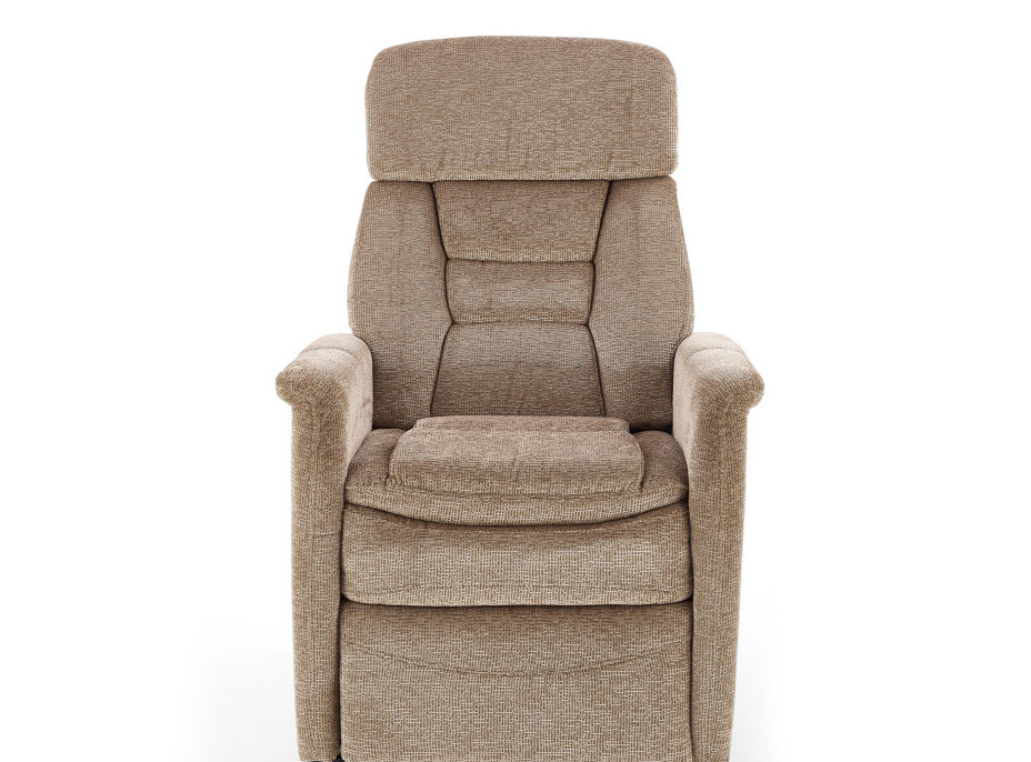 Polohovacie kreslo JURY - čalúnené - šedé