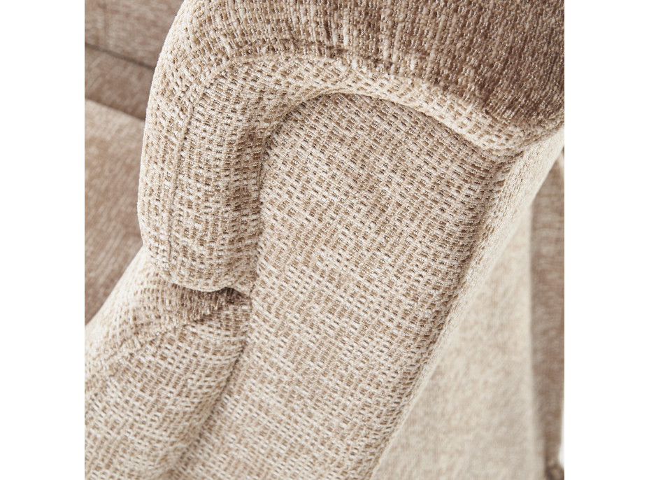 Polohovacie kreslo JURY - čalúnené - šedé