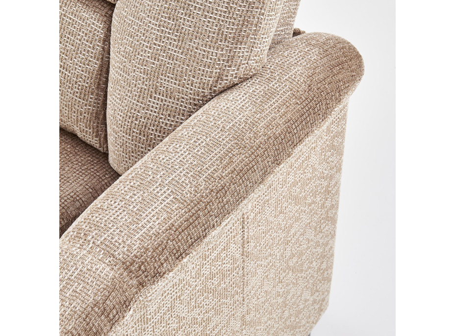 Polohovacie kreslo JURY - čalúnené - šedé