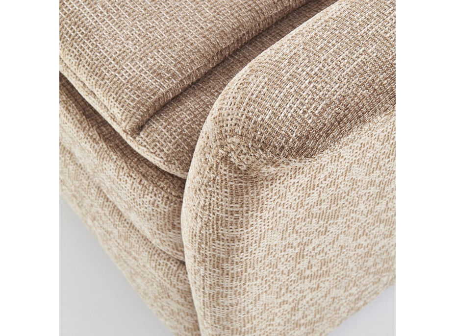 Polohovacie kreslo JURY - čalúnené - šedé