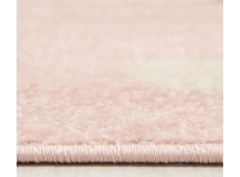 Detský kusový koberec Happy M KRÁLIK - ružový