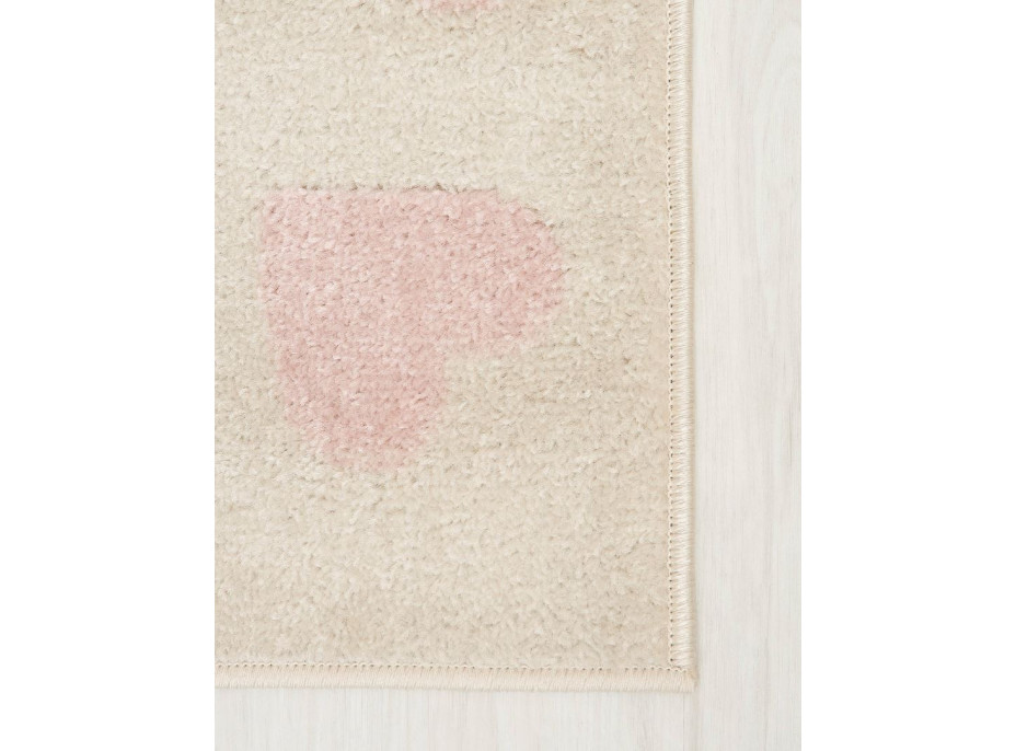 Detský kusový koberec Happy M MYŠKY - ružový