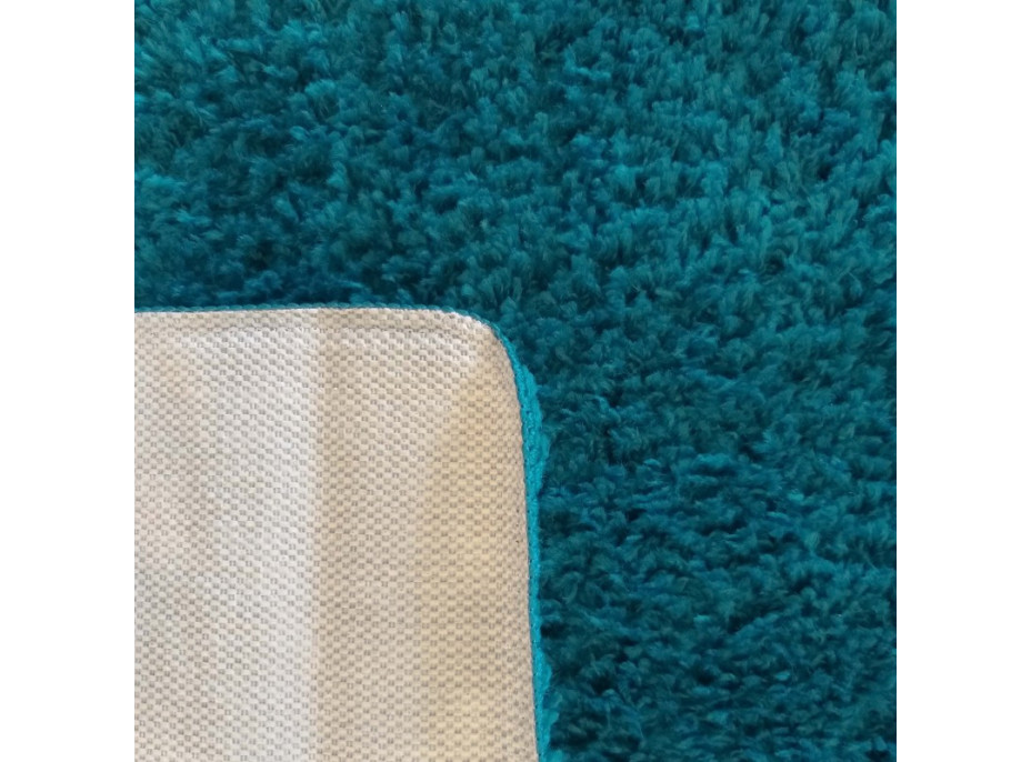 Moderný koberec SHAGGY CAMIL - modrý