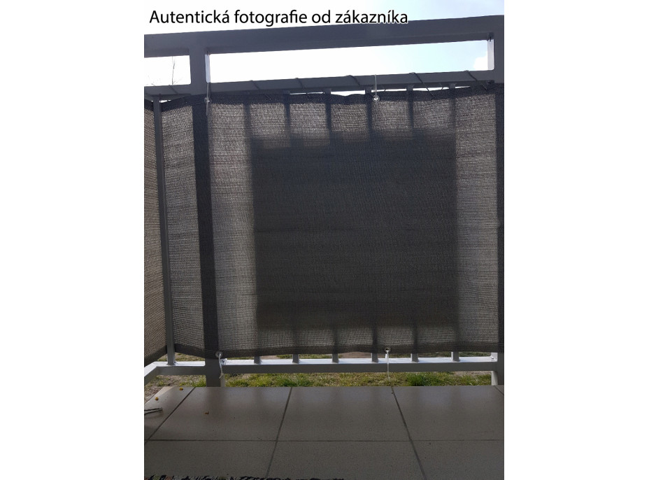 Clona na balkón - 80x500 cm - šedá