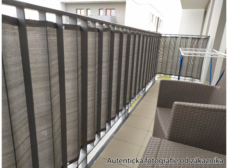 Clona na balkón - 80x500 cm - šedá