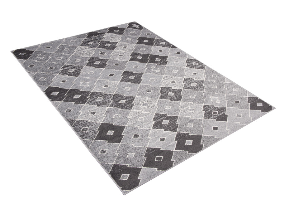 Kusový koberec Fíka Rhombus- sivý