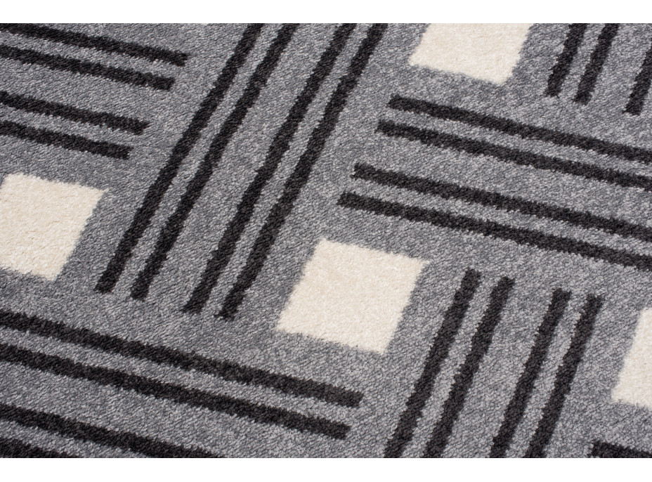 Kusový koberec Fíka Pie - krémovo-šedý
